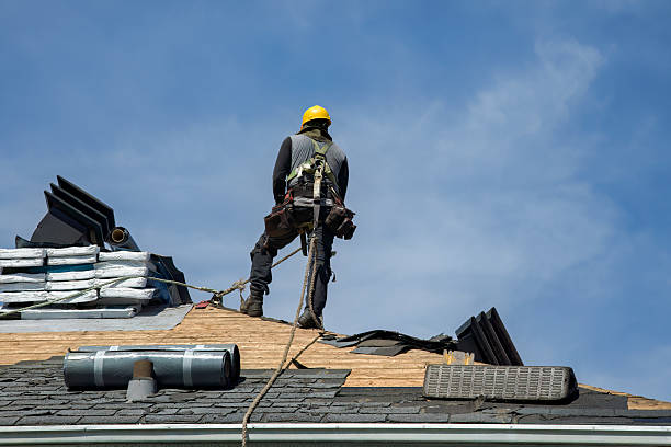 Professional Storm Damage Roof Repair technician working in Piscataway, NJ